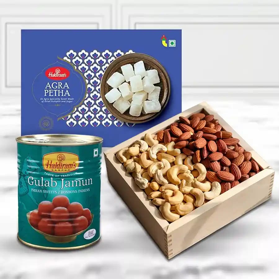 Charming Haldiram Mithai Magic with Dry Fruits Combo