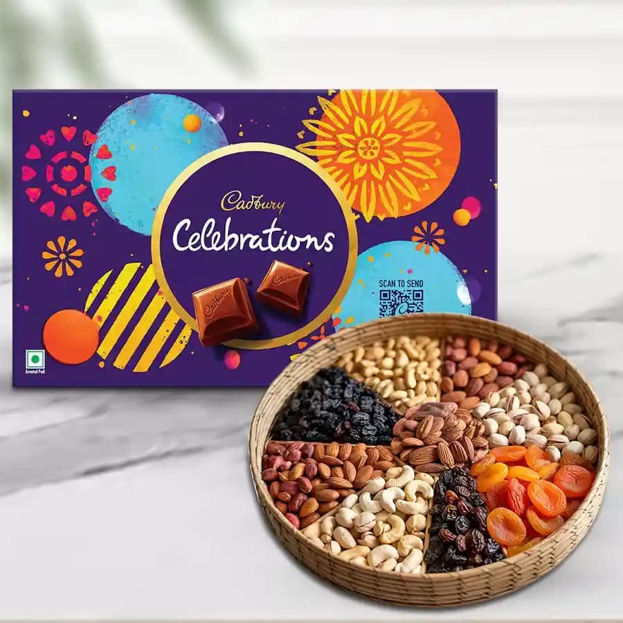 Zesty Combo of Cadbury Celebrations with Dry Fruits