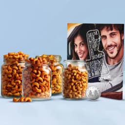 Ideal Personalized Gift of Wall Canvas n Flavored Cashews Free Coin 1