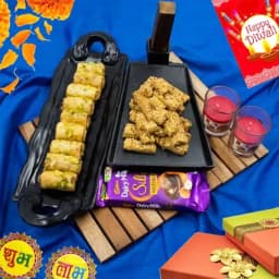 Finest Roll Baklava with Almond Sticks N Cadbury Silk Hazelnut Chocolate 1