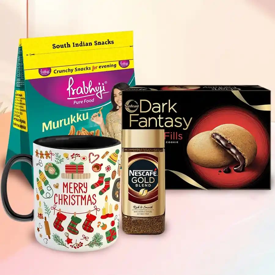 Stunning Xmas Evening Delight Hamper with Nescafe