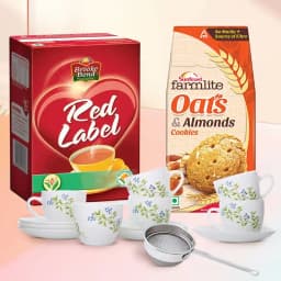 Ideal Xmas Tea Hamper with La Opala Cup n Saucer Set of 6 1