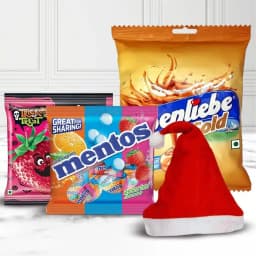 Stunning Gift of Santas Cap Full of Chocolates for Kids 1