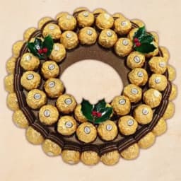Delicious Xmas Chocolate Wreath of Ferrero Rocher 1