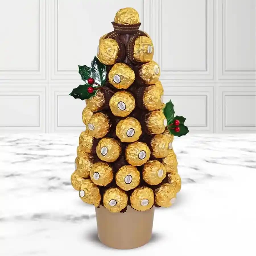 Gorgeous Christmas Tree Full of Ferrero Rochers