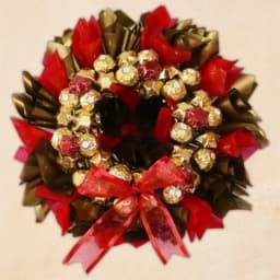 Stunning Christmas Wreath Full of Handmade Chocolates 1