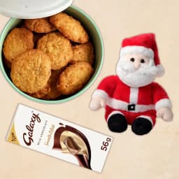 Delicious Xmas Cookie n Choco Surprise with Sitting Santa 1