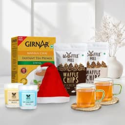Stunning Christmas Combo Gift of Masala Chai N Waffle Chips 1