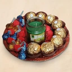 Charming Candy & Candle Ensemble with Floral Accents 1