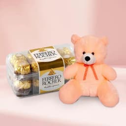 Fearless Love Teddy n Ferrero Rocher Combo 1