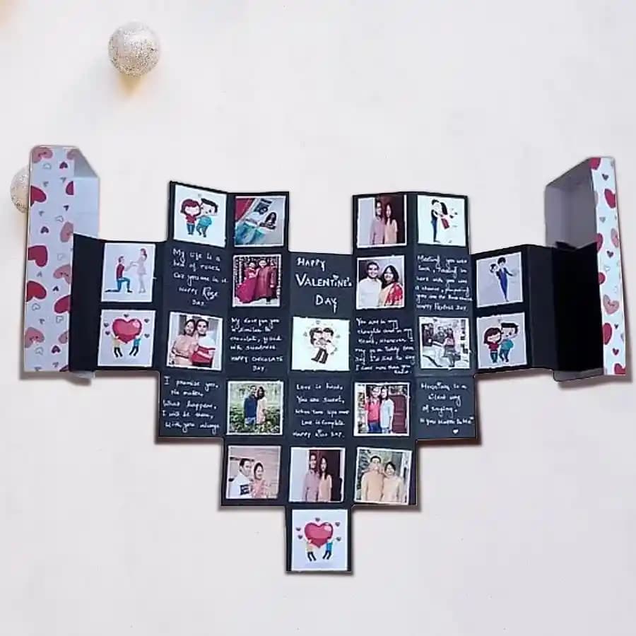 Appealing Pop Out Heart Personalized Maze Card