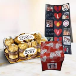 Spectacular Love Infinity Personalized Explosion Card N Ferrero Rocher Box 1