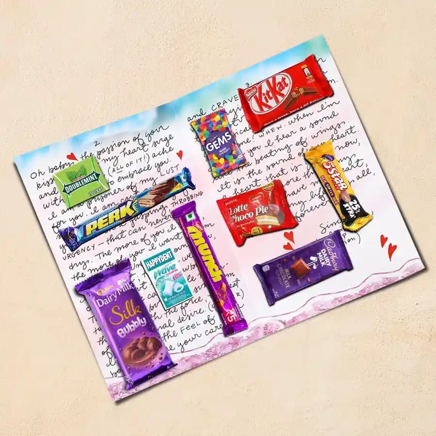 Dashing Chocolate Message Card