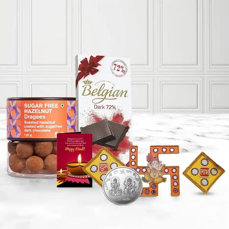 Sugar-free Hazelnut Dragee and Belgian Chocolate