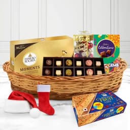 Sumptuous Cake n Chocolaty Treat X-mas Basket 1