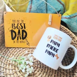 Heartfelt Wall Decor and Mug Gift Set for Dad 1