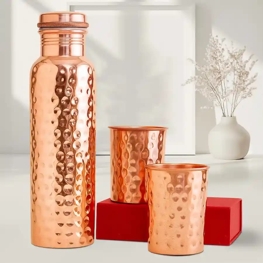 Elegance in Copper: Complete Hydration Set