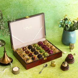 Luxurious Laddoo Assortment In Festive Lacquer Gift Box 1