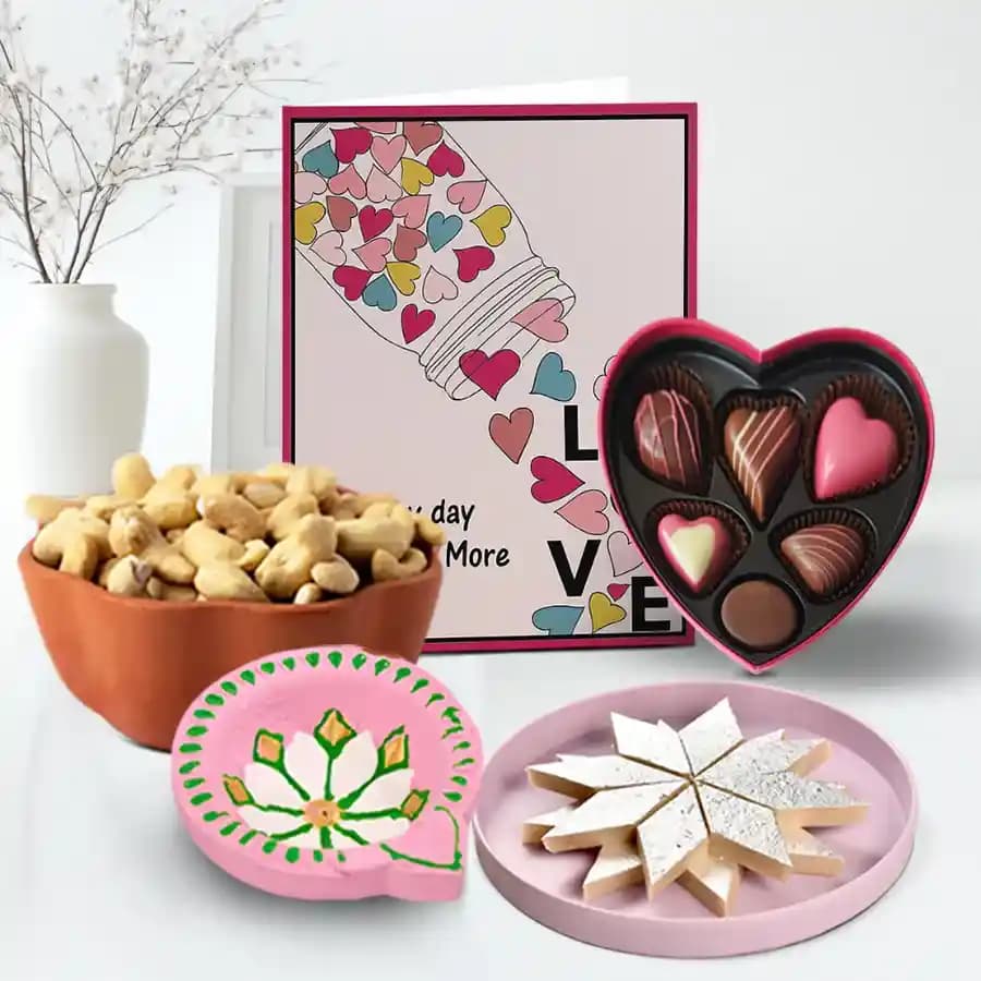 Diya, Sweets, Chocolates Hamper