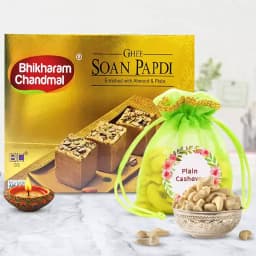 Cashews And Festive Diya 1