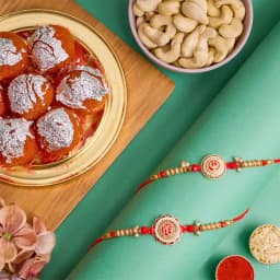 Elegant Punjabi Rakhi N Treats Combo 1