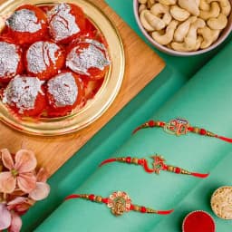 Festive Rakhi N Sweets Delight combo 1