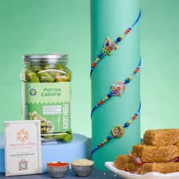 Stunning Kundan Set with Tasty Delights Combo 1