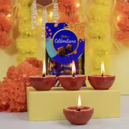 Celebration Combo Chocolate and Diyas 1