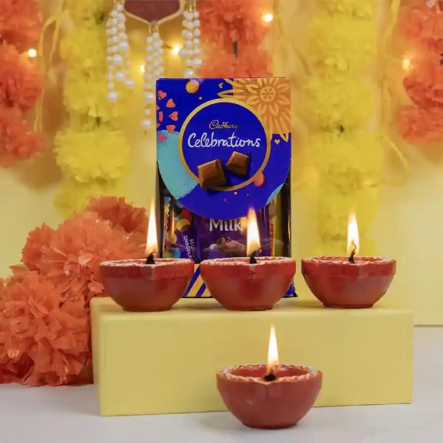 Celebration Combo Chocolate and Diyas