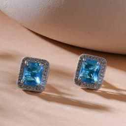 Dreamy Blue Stone Studs 1