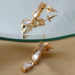 Timeless Diamond and Gold Studs 1