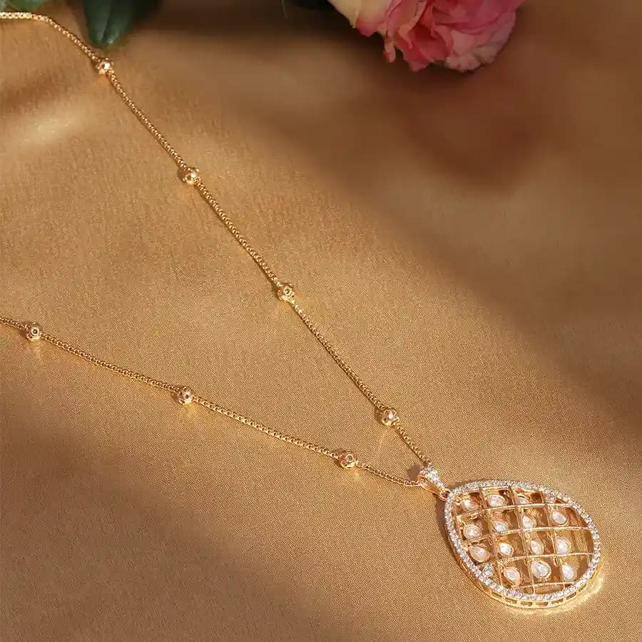 Regal Kundan Jhallar Long Necklace