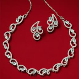 Graceful Glamour CZ N AD Necklace Set 1