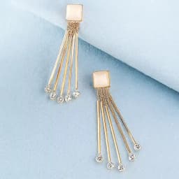 Precious Crystal Studded Dangler Earrings 1