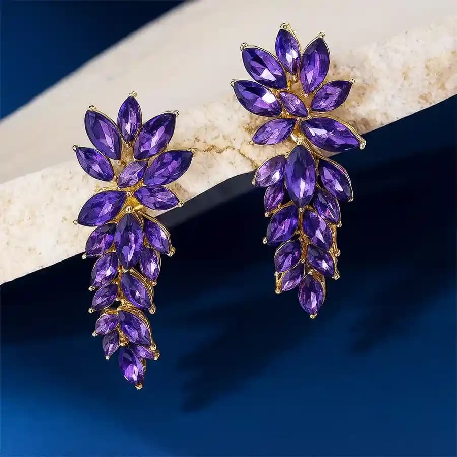 Precious Crystal Studded Drop N Dangler Earrings