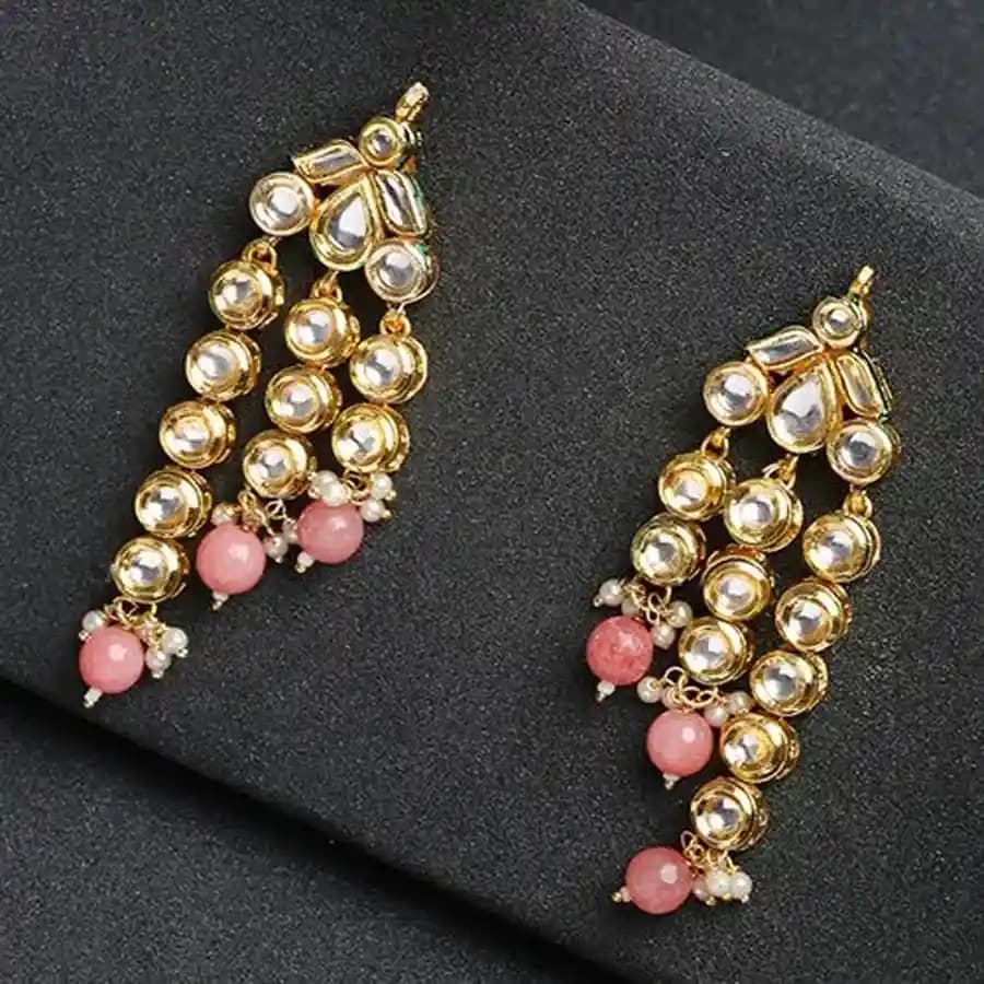 Classic Kundan Pearl Earrings