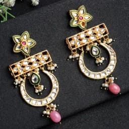 Elegant Kundan Earrings Gift 1