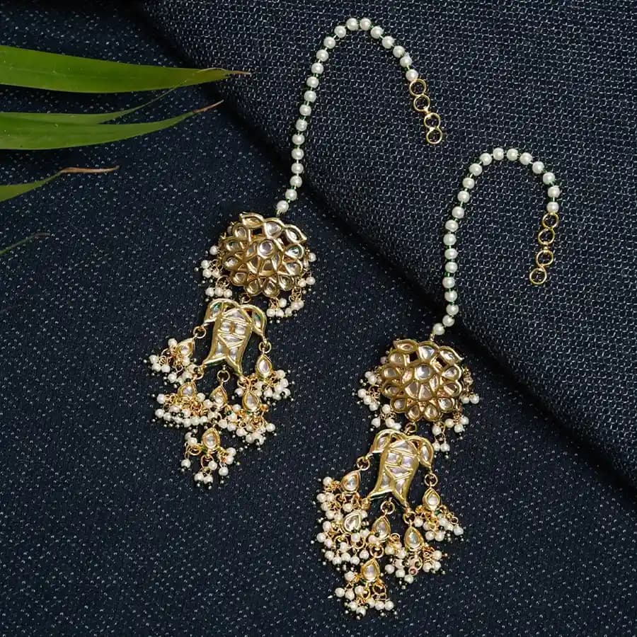 Luxe Kundan Earrings Pair