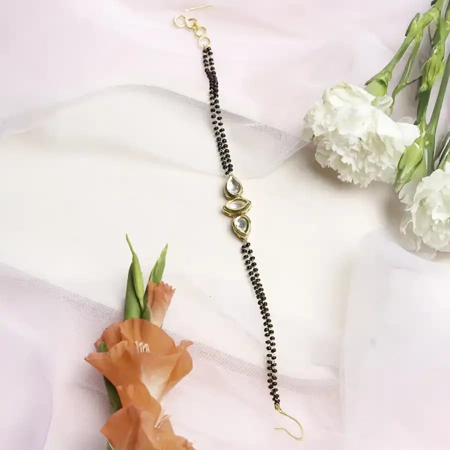 Modern Kundan Bracelet Mangalsutra