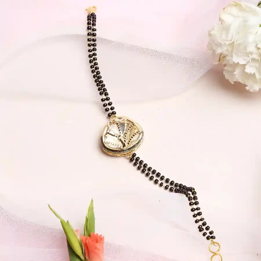 Stylish Kundan Bracelet Mangalsutra