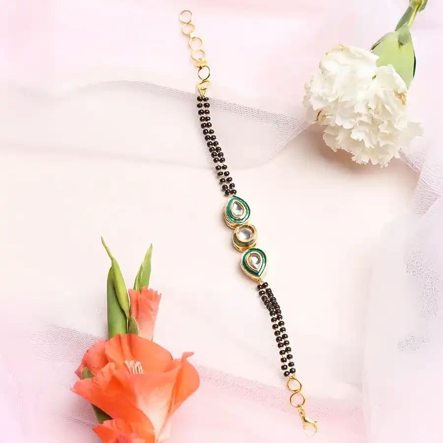 Divine Kundan Bracelet Mangalsutra