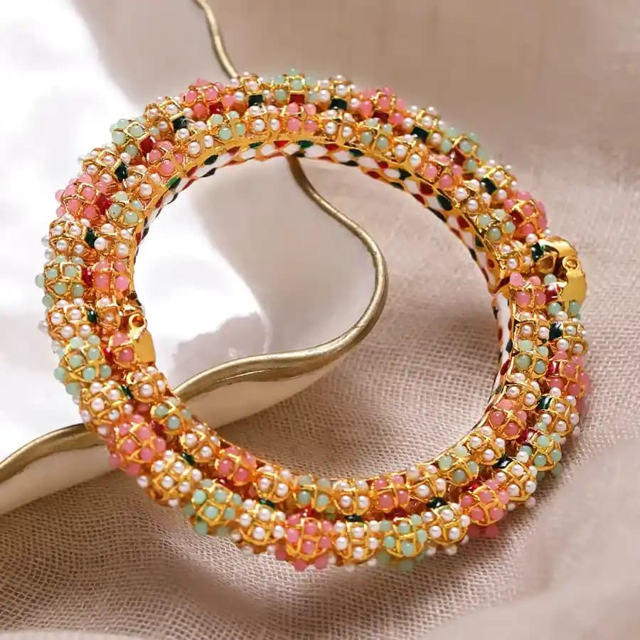 Gorgeous Beaded Meenakari Bangle
