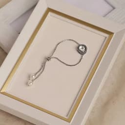 Elegant Kundan Studded Silver Bracelet 1