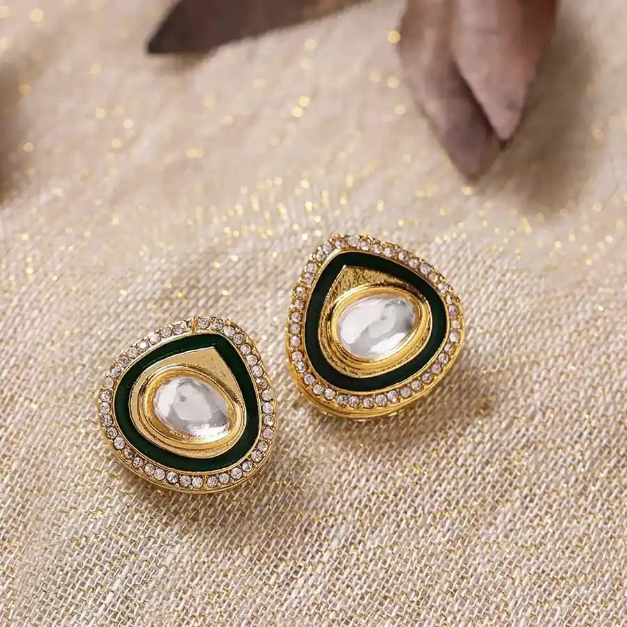 Graceful Kundan Stone Studs