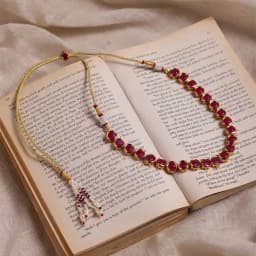 Luminous Crimson Kundan Pendant 1