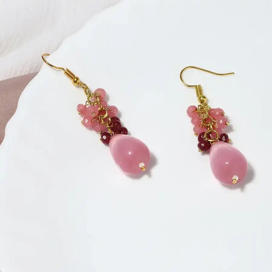 Radiant Blush Kundan Earrings