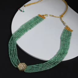 Chic Mint Kundan Fusion Necklace 1
