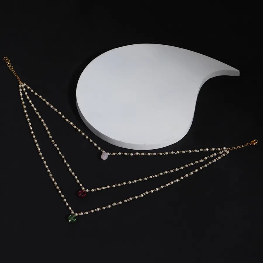 Enchanted Kundan Anklet Pair