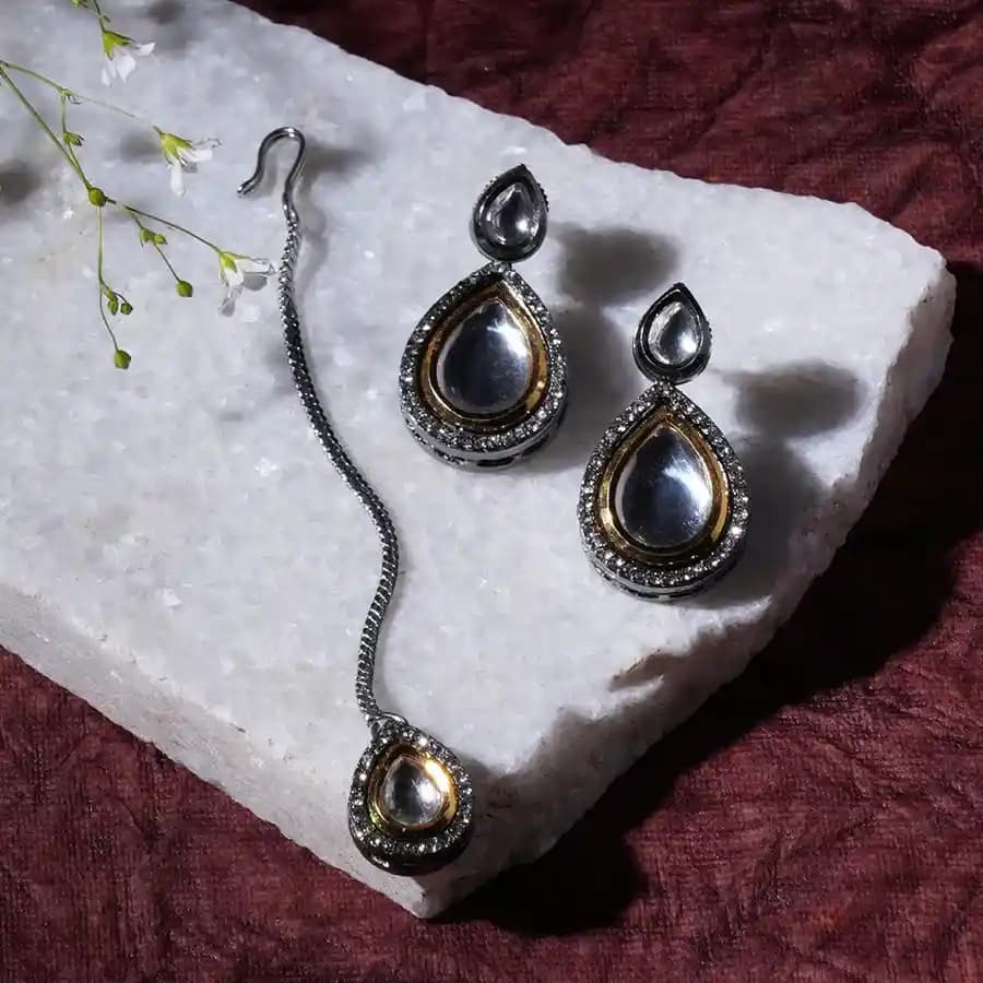 Stunning Kundan Jewelry Set