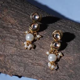 Luxe Kundan Pearl Teardrops 1